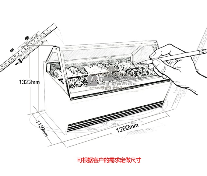 17BQ-D1雙排淇淋展示柜