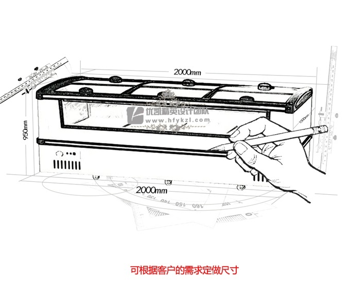 新款視窗深底前后拉門島柜