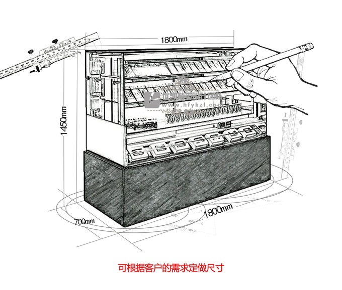 開放式三明治展示柜D