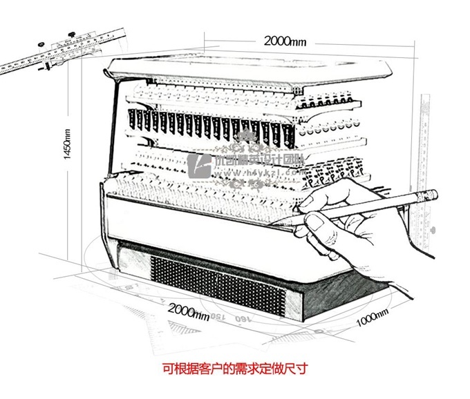 HD-A2型立式半環(huán)島風(fēng)幕柜